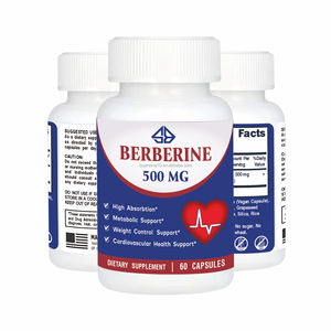 Suplemento Metabólico para Adultos OEM, Refuerzo Inmunológico, Salud Cardíaca, Cápsulas de Berberina de Alta Calidad, 60 Cápsulas, Extractos Herbales - Product Image 1