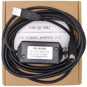 USB-QC30R2 uygulanabilir PLC programlama kablosu Q serisi iletişim veri bağlantısı indir kablo kablosu 8 Pin