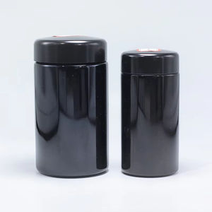 Tarro de almacenamiento ultravioleta de vidrio negro UV de 100ml, 200ml, 250ml, 500ml, 1000ml, tarro para cremas - Product Image 5