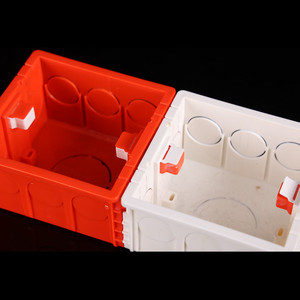 Elektrische PVC-Anschluss dose <span class=keywords><strong>86</strong></span>-Stil Kunststoff 3-Wege-PVC Flamm schutzmittel Connect able Switch Bottom <span class=keywords><strong>Box</strong></span> - Product Image 6