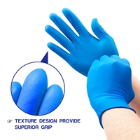 Gants jetables en nitrile XINGYU, 100 pièces, gants en nitrile industriels, sans poudre, compatibles avec les écrans tactiles, bleus et noirs