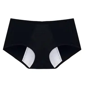 Sous-vêtements menstruels pour femmes pantalons de tante étanches sous-vêtements hygiéniques respirants en coton style menstruel taille haute pour femmes