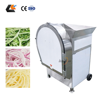 SUS304 Knoflook snijmachine, banaan/plantain snijmachine, industriële groentesnijmachine, komkommer snijmachine