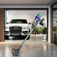 Aspirateur électrique sans fil à lumière LED avec sac pour voiture UK & US Plug Brushless Motor