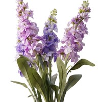 Bunga Sutra Realistis Delphinium Biru Ungu Hyacinth Tangkai Tunggal Lembut untuk Dekorasi Pernikahan Natal dan Pengaturan Jalan