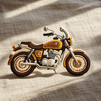 Gilet de motard automobile à broderie personnalisée patchs brodés personnalisés à coudre sur des patchs de broderie de club pour sac à chapeau en tissu