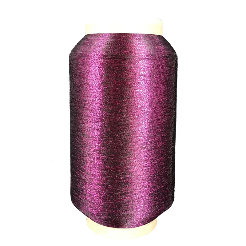 75D MH Type Metallic YarnレースMX Type Metallic Yarn Metallic Thread For Weaving