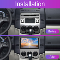 Autoradio Android Podofo 9 pouces pour Mazda 5 2007-2010, Carplay/Android Auto sans fil, GPS, Wifi, autoradio, vente en gros OEM/ODM