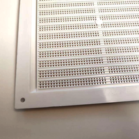 Grilles de ventilation carrées en plastique de 170 mm résistantes aux UV avec moustiquaire en plastique pour climatisation