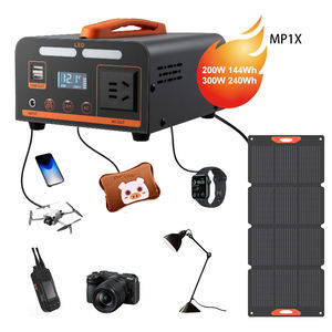 Estación de Energía Portátil de Litio Ternario, Onda Sinusoidal Modificada, Salida de CA 220V, 3 Puertos de CC, Entrada Solar de 200W, Más de 2500 Ciclos - Product Image 1