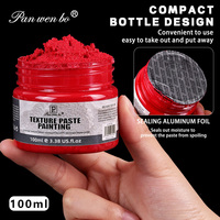 Pâte texturée Panwenbo 6 couleurs 100 ml, pigment de peinture, texture sable de quartz, peinture acrylique pour travaux manuels DIY décoratifs, poupées en plâtre