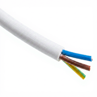 Câble d'alimentation flexible en cuivre toronné à 3 conducteurs, isolé en PVC, 50 mm²