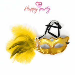 Costume Cosplay festa felice mezza faccia veneziana X tumulo giallo maschera di gomma maschere per feste pasqua compro 2 - Product Image 1