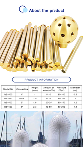 Fontana Moderna da Esterno a Corona con Ugello a Sfera di Cristallo a Forma di Soffione, in Acciaio Inossidabile e Pietra per Prodotti da Giardino - Product Image 3