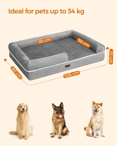 Feandrea Luxe Grote Traagschuim Huisdierenbedden Orthopedische Hondenbed Hondenbank Met Zijkanten En Afneembare Wasbare Hoes - Product Image 4