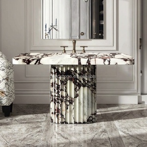 Consolle di lusso in oro bianco di lusso <span class=keywords><strong>con</strong></span> decorazione per la casa moderna di fascia alta - Product Image 5