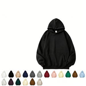 เสื้อฮู้ดดี้ผู้ชายไซส์ใหญ่ สีพื้น ผ้าฝ้ายเฟรนช์เทอร์รี่ สวมใส่สบายๆ สำหรับฤดูใบไม้ร่วง - Product Image 1