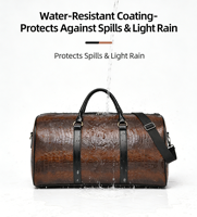 Sac de Voyage de Luxe en Cuir Gaufré Crocodile avec Logo Personnalisé, Grande Capacité, pour Hommes, Sac de Week-end, Vente en Gros 2026, Sac d'Affaires