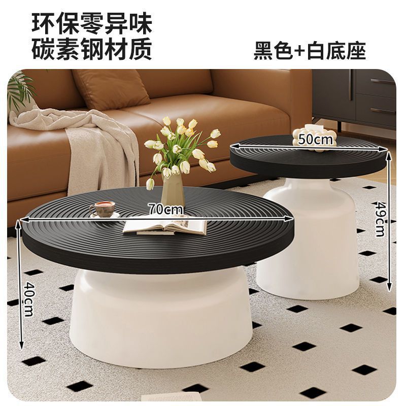 Coffee table 7050, black tabletop, white background