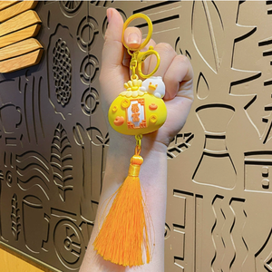 Tassel Small Animal Blessing Bag <b>Key</b> <b>Chain</b> Cute Panda Hanging Small Gift - Product Image 4