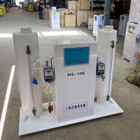 Équipement de désinfection d'eau potable rurale d'hôpital entièrement automatique-générateur d'agent de doseur de dioxyde de chlore PLC Core 1 an
