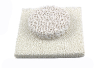 Filtre en céramique poreux en mousse de carbure de silicium SIC pour la coulée de fer/fonderie 10-60ppi épaisseur 13mm 22mm filtre en céramique diamétral