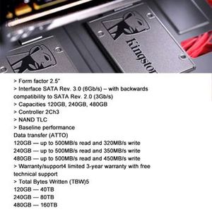 Nuevo Disco de Estado Sólido de 240 GB, Venta al por Mayor de Unidades SSD, Piezas de Computadora, Disco de Estado Sólido de 240 GB - Product Image 2