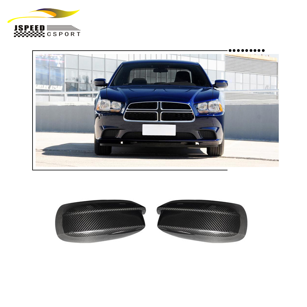 Чехол для зеркала заднего вида из углеродного волокна для Chrysler 300 200 Dodge Charger 2011-2020, Внешние детали