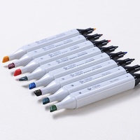 STA 168 couleurs Art marqueur ensemble double pointe brosse ciseau pointe alcool mélangeur stylos croquis Pastel brosse pointe marqueurs de couleur