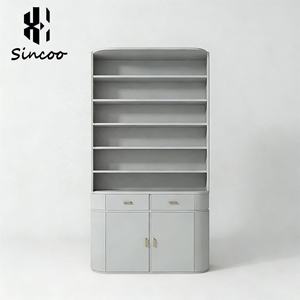 Table de salon de manucure moderne en bois, multifonctionnelle, facile à nettoyer, de luxe, avec présentoirs pour cosmétiques et parfums, pour salons de beauté - Product Image 2