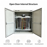 Boîtier de distribution basse tension GGD, en métal, indice de protection IP54, armoire électrique industrielle, taille personnalisée, tension et courant personnalisés