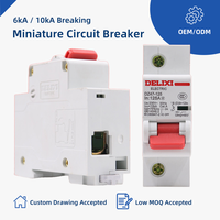 Disjoncteur domestique DZ47, interrupteur à air haute puissance 1P monophasé 80A/100A/125A 220V Courbe BCD D Secondaire
