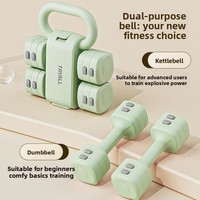 Mancuerna 2 en 1 de Diseño Innovador con Peso Ajustable de 5 kg para Gimnasio, Hogar, Yoga, Entrenamiento, Ejercicio y Moldeamiento Corporal