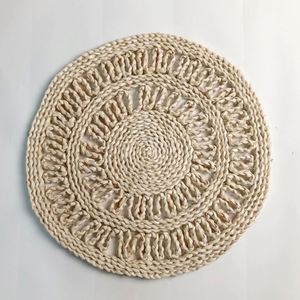 Manteles Individuales de Tela Tejida a Mano, Reutilizables, de 38 cm de Diámetro, Diseño Moderno, con Aislamiento Térmico para Mesa de Comedor, Suministro Directo de Fábrica - Product Image 6