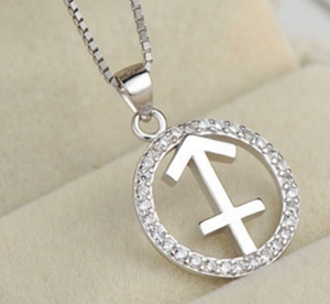 925 personalizzato in argento sterling micro pavè zircone leo e taurus ciondolo dodici costellazioni collana gioielli da donna - Product Image 5
