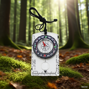 Ngoài trời Navigation Backpacking bản đồ Cai Trị Đồng con trỏ cắm trại mini đi bộ đường dài la bàn - Product Image 6