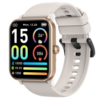 Smartwatch da 1,83 pollici con monitoraggio della temperatura corporea, della frequenza cardiaca, dell'ossigeno nel sangue e della pressione sanguigna, impermeabile IP68, per uomo e donna