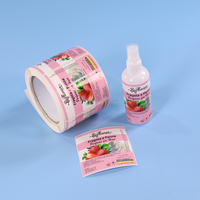Autocollant en vinyle avec logo personnalisé : étiquettes personnalisées pour emballages cosmétiques pour flacons de lotion en PET