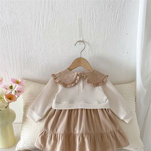 Vestido de bebé estilo coreano de dos piezas, otoño 2025, nuevo estilo, elegante, dulce, para niña pequeña, princesa - Product Image 4