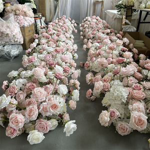IFG - <span class=keywords><strong>Caminos</strong></span> <span class=keywords><strong>de</strong></span> <span class=keywords><strong>Mesa</strong></span> con Arreglos Florales en Blanco y Rosa para Decoración <span class=keywords><strong>de</strong></span> Bodas, Gran Venta - Product Image 4