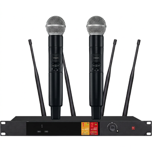 EIF MY-8000 UHF <b>Wireless</b> <b>Microphone</b> System 2 Channel Handheld Dynamic <b>Microphone</b> Stage Performance Cardioid Pattern XLR 1 Year - Product Image 1