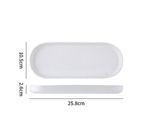 Ensemble de vaisselle en céramique à pois bleus et blancs, style occidental, <span class=keywords><strong>assiette</strong></span> et bol pour la restauration et l'hôtellerie - Product Image 5