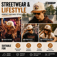 Gorra de Béisbol de Pana con Bordado Moderno, Estilo Dad Hat, Ajustable, Bicolor, Unisex, para Uso Diario, Hip Hop