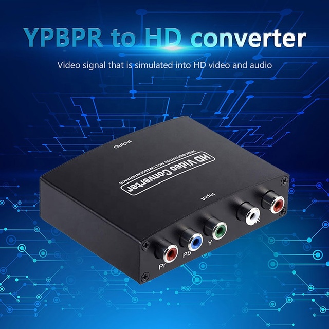 Xput 1080P 5RCA YPBPR Component to HDMI Video Converter Adapter RGB Composite Signal Transfer Cord