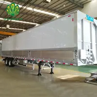 2 Axles 40 Tons 40 Ft Curtain Side Cargo Dry Van Truck Trailer