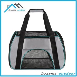 Bolsa de transporte para perros con malla lateral y superior, aprobada por aerolíneas, de fábrica BSCI, adorable transportín para perros, productos para mascotas. - Product Image 2