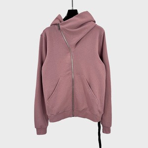 <span class=keywords><strong>Felpa</strong></span> con Cappuccio Retrò Streetwear Personalizzata di Alta Qualità, Stile Cappello da Mago con <span class=keywords><strong>Zip</strong></span> Diagonale, per <span class=keywords><strong>Uomo</strong></span> e Donna, 100% Cotone Tinto in Tinta Unita - Product Image 2