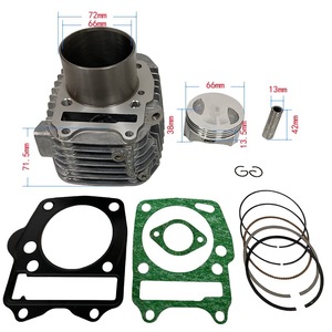 Kit de <span class=keywords><strong>cylindre</strong></span> de moto, <span class=keywords><strong>cylindre</strong></span> de moteur de moto 66 mm adapté à KSSG Innova ANF125 WAVE125 WH125 - Product Image 1