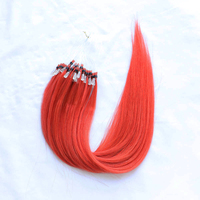 50 mèches/paquet d'extensions de cheveux humains Micro Link, extensions de cheveux naturels Micro Loop, cheveux vierges non traités
