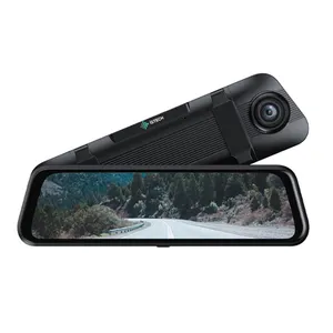 9.66'' Touch Screen Front and Rear Dual Dash Cam Car Mirror Dash Cam